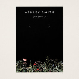 Schwarze Wildblume-Wiesenohrenkarte