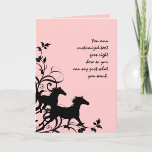 Schwarze Wildpferde Karte