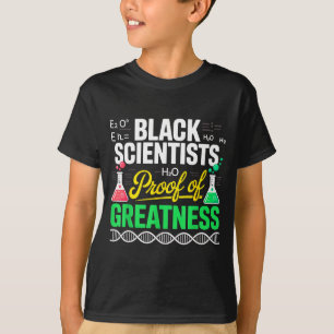 Schwarze Wissenschaftler Beweis der Größe Schwarze T-Shirt