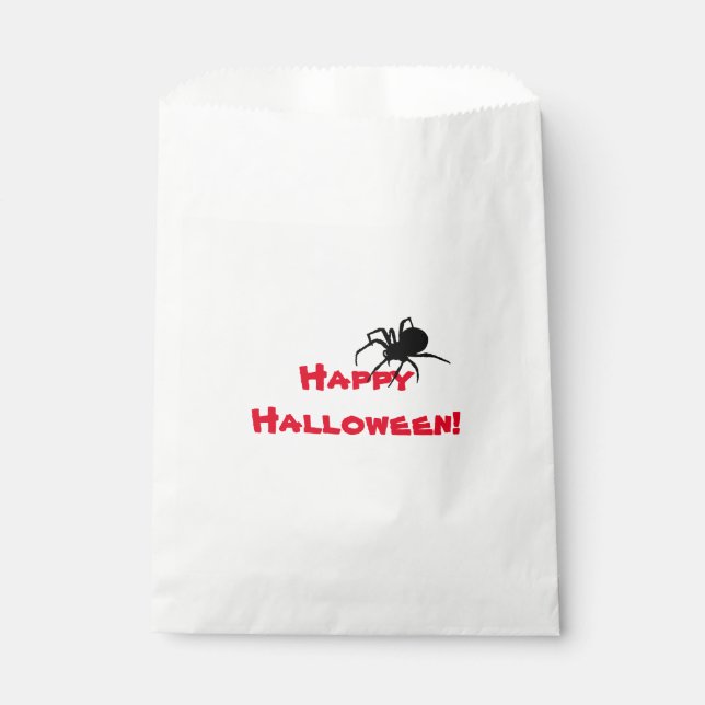 Schwarze Witwe, Halloween-Liebestasche Geschenktütchen (Vorderseite)