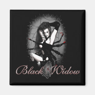 Schwarze Witwe Magnet