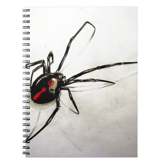 Schwarze Witwe Notizblock (Vorderseite)