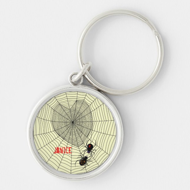 Schwarze Witwe Schlüsselanhänger (Vorne)