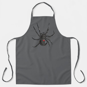 Schwarze Witwe Spider Original Zeichnend Kunst Sch Schürze