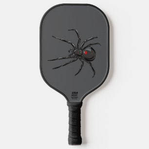 Schwarze Witwe Spider Originelle Zeichnend Kunst Pickleball Schläger