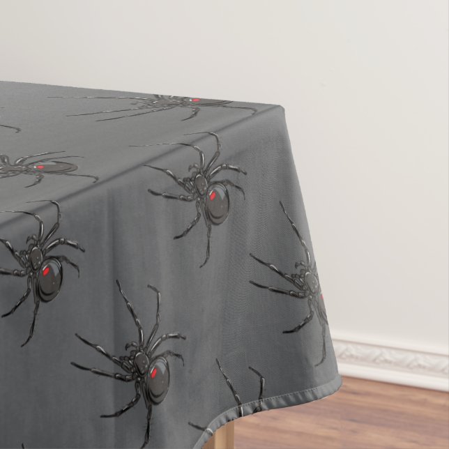Schwarze Witwe Spider Originelle Zeichnend Kunst Tischdecke (Beispiel)