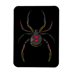 Schwarze Witwe Spinne Geschenk Spinne Liebhaber Magnet
