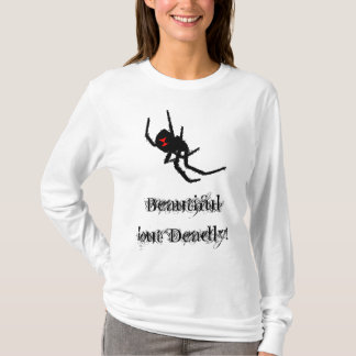 Schwarze Witwe Spinne-schön aber tot T-Shirt