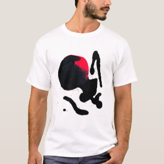 Schwarze Witwe Tintenfleck Abstrakte Kunst T-Shirt