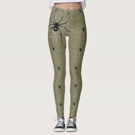 Schwarze Witwen-Spinnen-Leggings-Entwurf Leggings