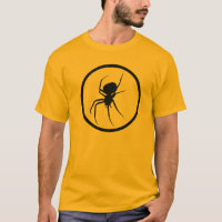 Schwarze Witwen-Spinnen-T - Shirt