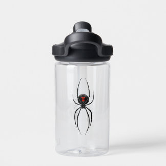 Schwarze Witwenspinne Trinkflasche