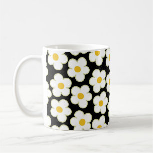 Schwarze Y2K Wildblume Fette Retro-Frühlingsküche Kaffeetasse