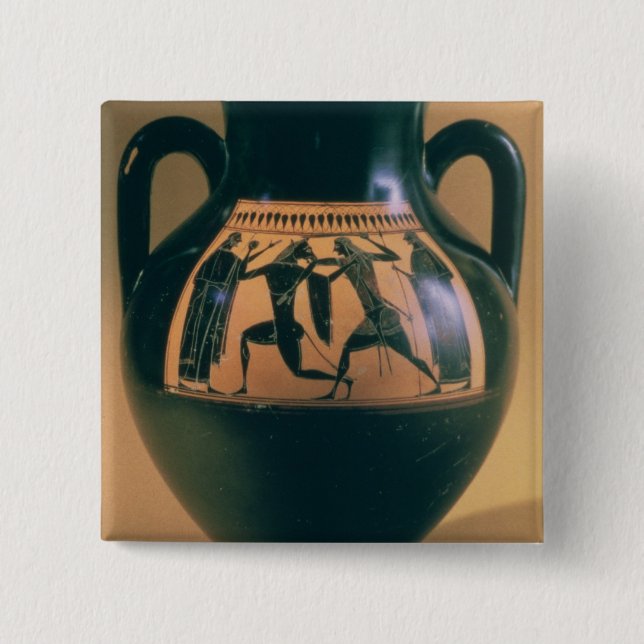 Schwarze Zahl Amphora des Dachbodens, der Theseus Button (Vorderseite)