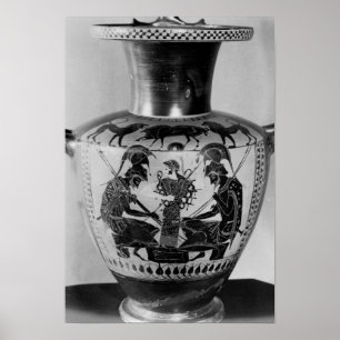 Schwarze Zahl Hydra des Dachbodens Poster