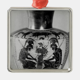 Schwarze Zahl Hydra des Dachbodens Silbernes Ornament