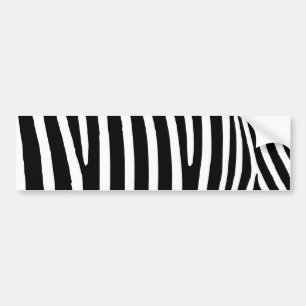 Schwarze Zebrastreifen Autoaufkleber