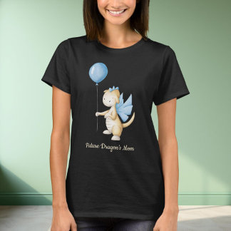 Schwarze Zukunft Drache Mama Baby Drache Mama werd T-Shirt