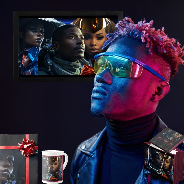 Schwarze Zukunft Notizblock (Get the full "Black Future" collection at  https://bit.ly/BlackFutureZazzle)