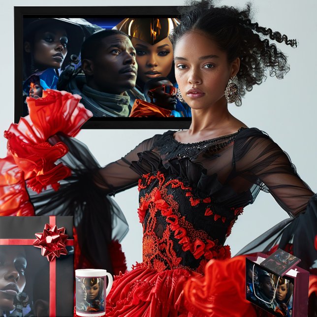 Schwarze Zukunft Prozellantasse (Get the full "Black Future" collection at  https://bit.ly/BlackFutureZazzle)