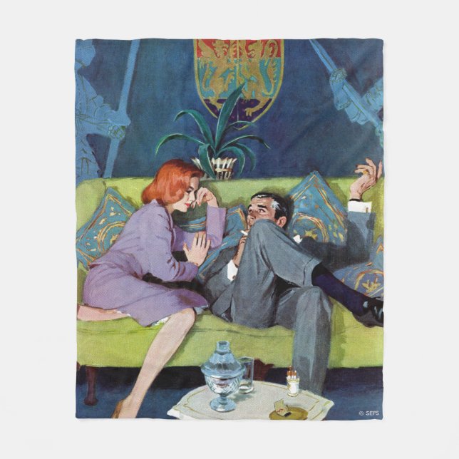 Schwarzen Montes letzter Überfall Fleecedecke (Vorderseite)