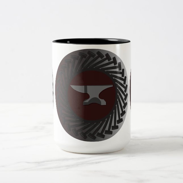 Schwärzen Sie 15 Unze Zwei-Ton Tasse - AMBOSS u. (Mittel)