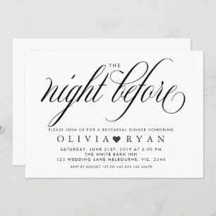 Schwärzen Sie die Nacht vor Einladung