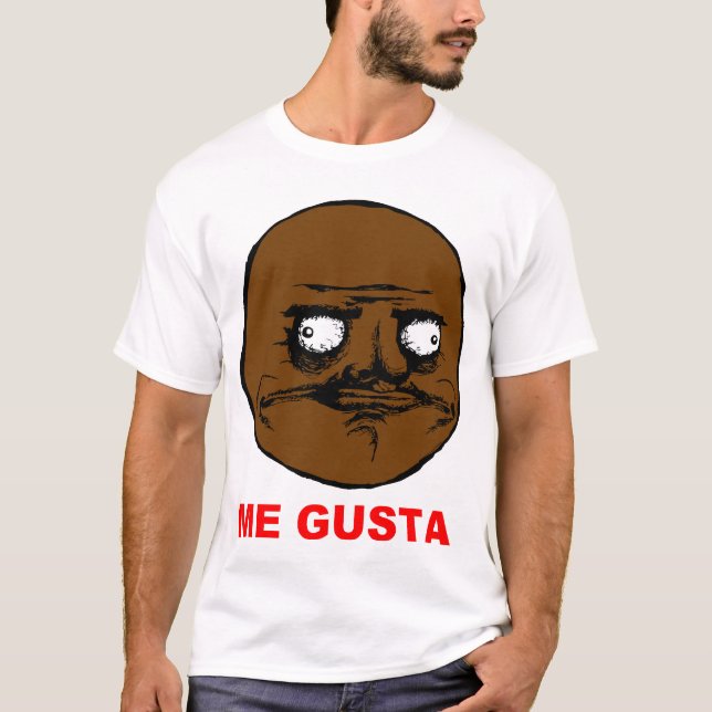 Schwärzen Sie mich Gusta Raserei-Gesicht Meme T-Shirt (Vorderseite)