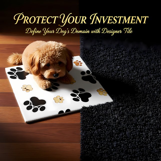 Schwärzen Sie und bräunen Sie Hunde- Fliese (Von Creator hochgeladen)