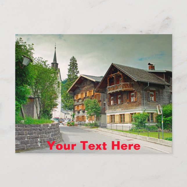 Schwarzenberg, Österreich Postkarte (Vorderseite)