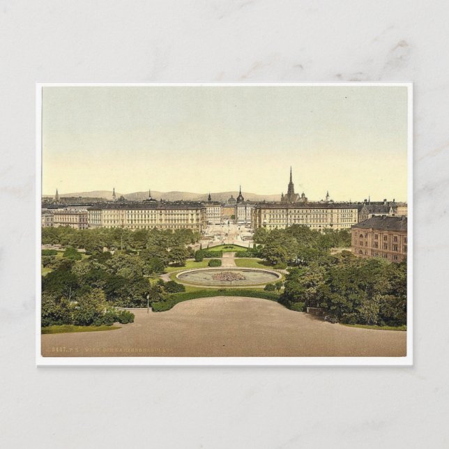 Schwarzenberg Place, Wien, Österreich-Ungarn selte Postkarte (Vorderseite)