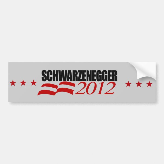 Schwarzenegger Autoaufkleber (Vorne)
