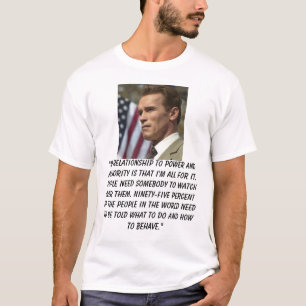 Schwarzenegger, "mein Verhältnis zum Power und… T-Shirt