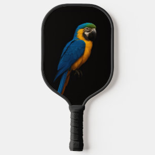 Schwarzer 4 Luxe Pickleball-Schläger, Blau Gelber  Pickleball Schläger