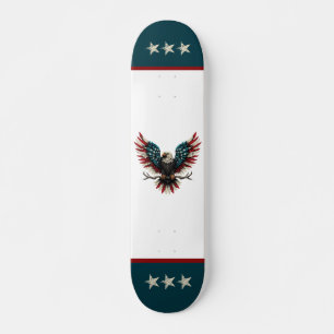 Schwarzer Adler aus Rustikal Skateboard
