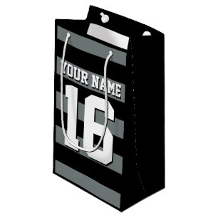 Schwarzer adretter Streifen Kleine Geschenktüte