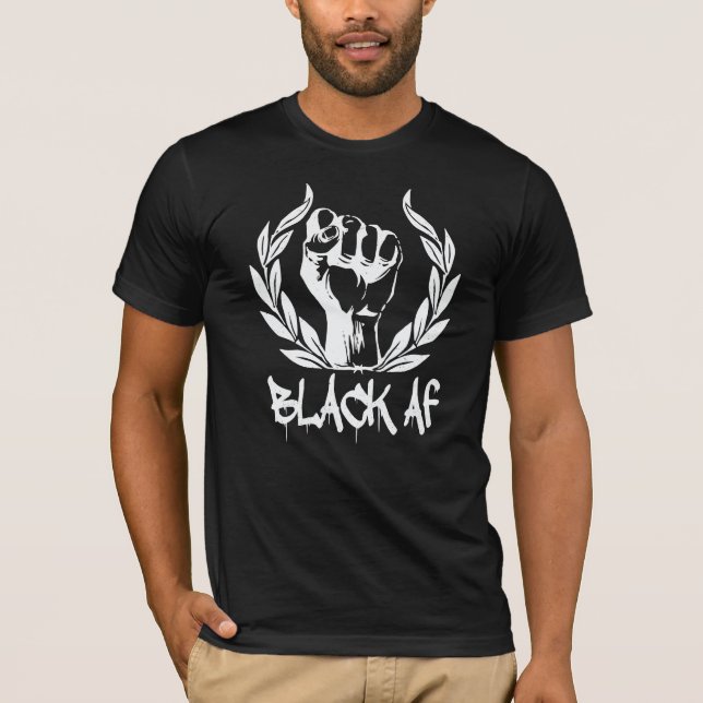 Schwarzer Af-Afro-Amerikaner Cooler Schwarzgeschic T-Shirt (Vorderseite)