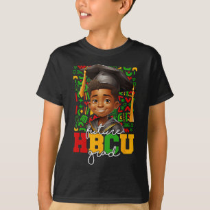 Schwarzer Afrikanischer Junge College-Abschluss Zu T-Shirt