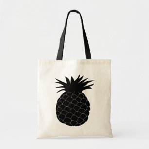 Schwarzer Ananas Tragetasche