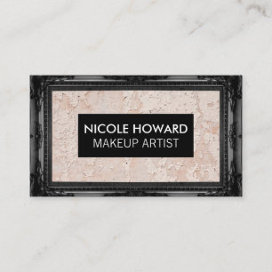 Schwarzer Antikrahmen   Wall Grunge Texture Visitenkarte