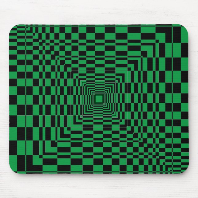schwarzer Arabeske Mousepad (Vorne)