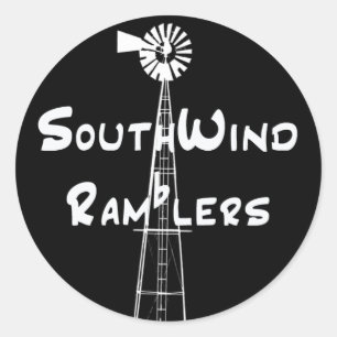 Schwarzer Aufkleber-weißer horizontaler Text Runder Aufkleber