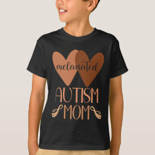 Schwarzer Autismus Mama Autistischer Sohn Kinder M T-Shirt