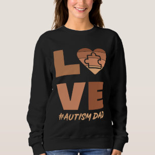 Schwarzer Autismus-Vater eines autistischen Sohnes Sweatshirt