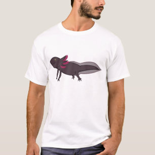 Schwarzer Axolotl T-Shirt