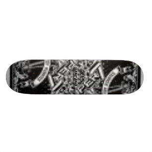 schwarzer Bandana Skateboard