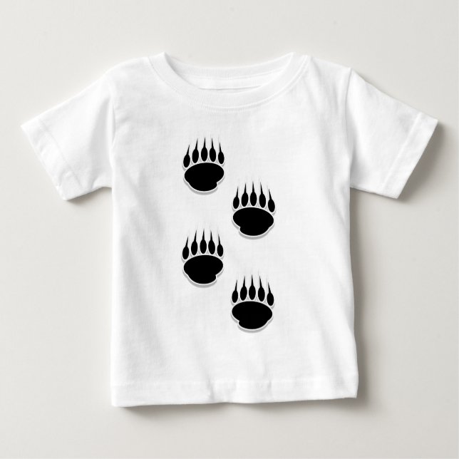 Schwarzer Bär Baby T-shirt (Vorderseite)