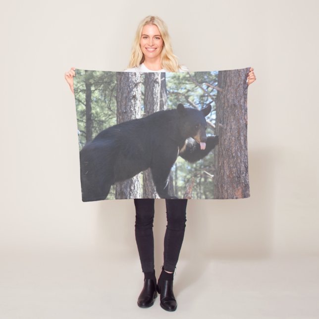Schwarzer Bär Fleece Blanket (Beispiel)