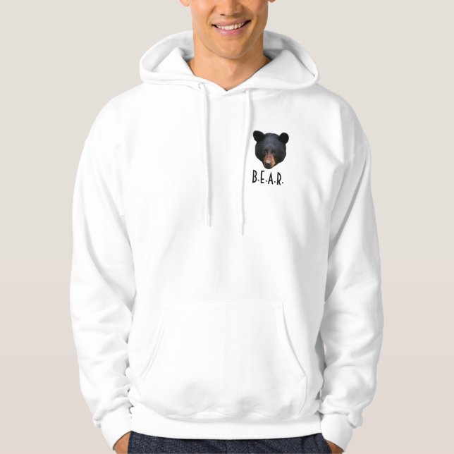 Schwarzer Bär gegenüber Wildlife-Supporter Hoodie (Vorderseite)