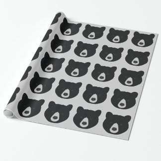 Schwarzer Bär Geschenkpapier